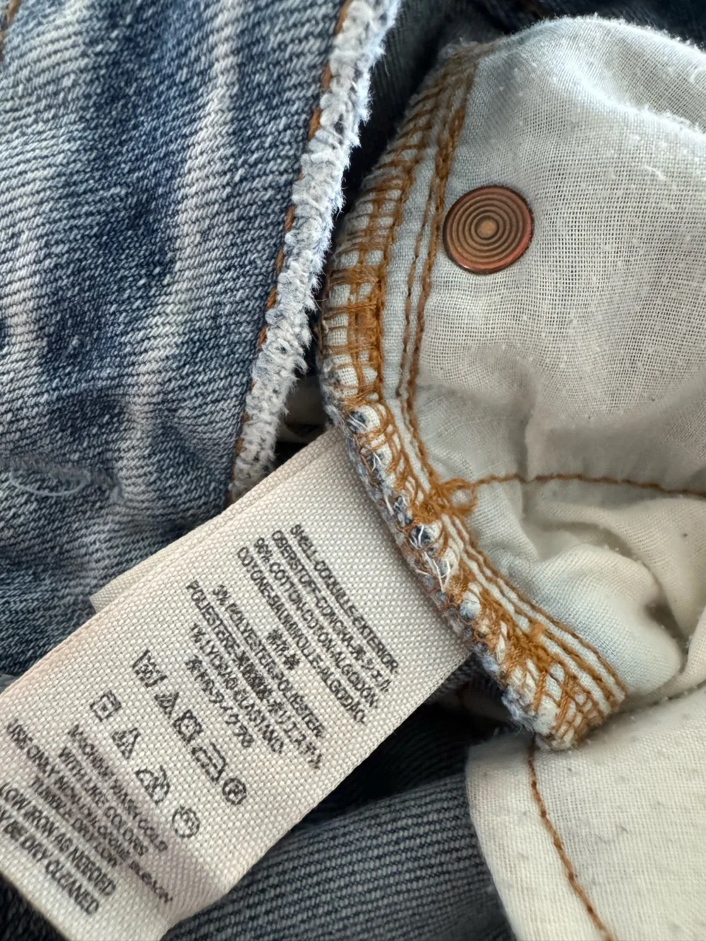 Free People Patchwork Skinny Ankle Jeans Raw Hem Colorblock Denim Size 25